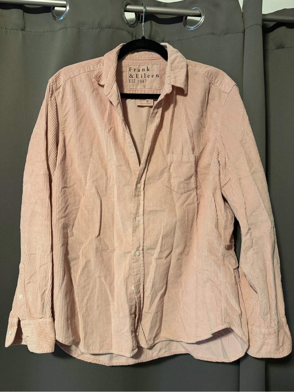 Frank & Eileen Blush Pink Corduroy Button-Down Shirt
